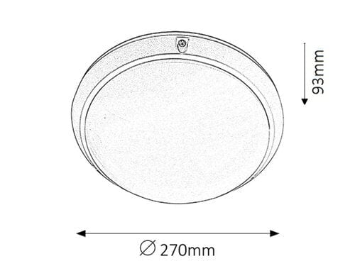 Plafoniere da esterno Lentil 5810 Bianco (1)