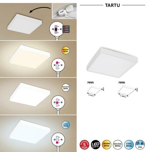 Plafoniere da esterno Tartu 7895 Bianco (4)