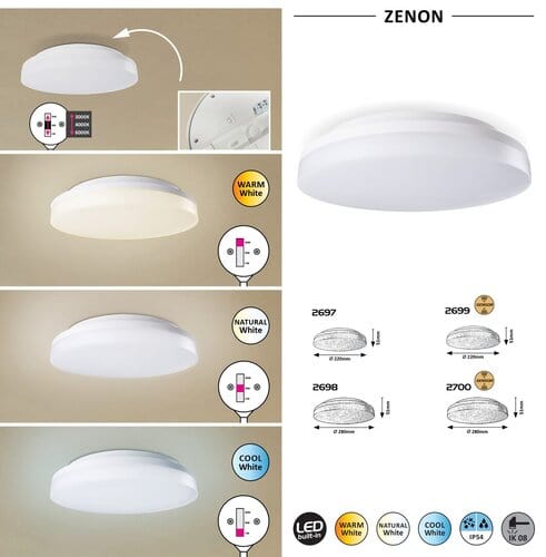 Plafoniere da esterno Zenon 2697 Bianco (2)