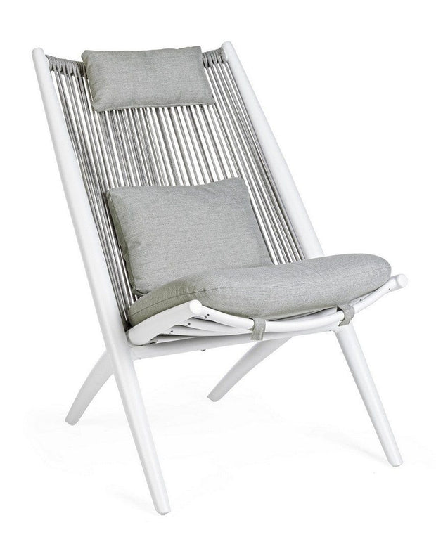 Bizzotto Poltrona da giardino Aloha Bianco