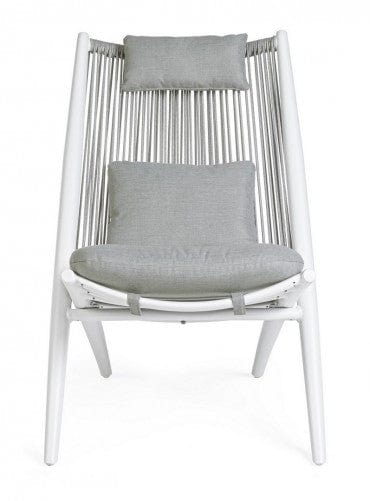 Bizzotto Poltrona da giardino Aloha Bianco