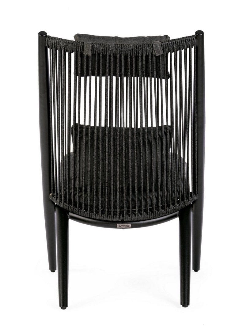 Bizzotto Poltrona da giardino Aloha Nero