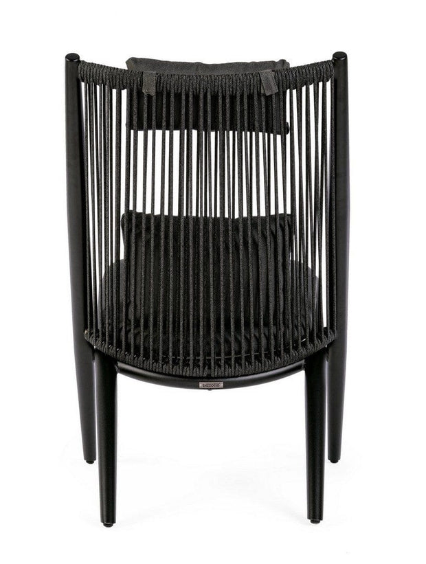 Bizzotto Poltrona da giardino Aloha Nero