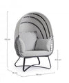 Bizzotto Poltrona da giardino Eldon Antracite