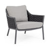 Bizzotto Poltrona da giardino Everly Grigio