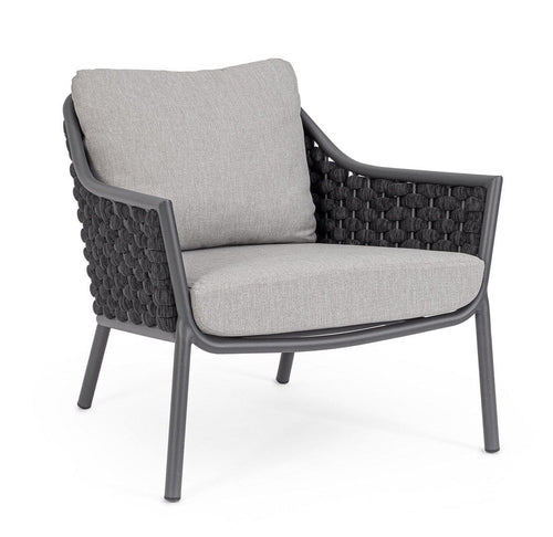 Bizzotto Poltrona da giardino Everly Grigio