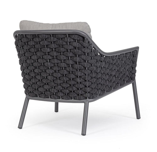 Bizzotto Poltrona da giardino Everly Grigio