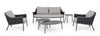 Bizzotto Poltrona da giardino Everly Grigio