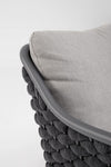 Bizzotto Poltrona da giardino Everly Grigio