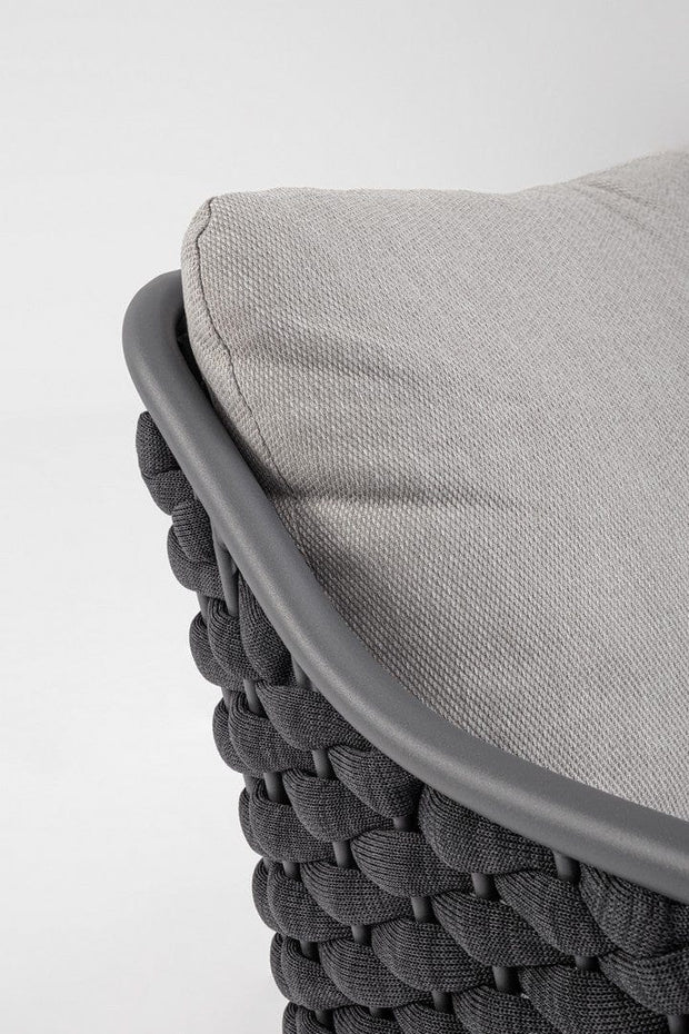 Bizzotto Poltrona da giardino Everly Grigio