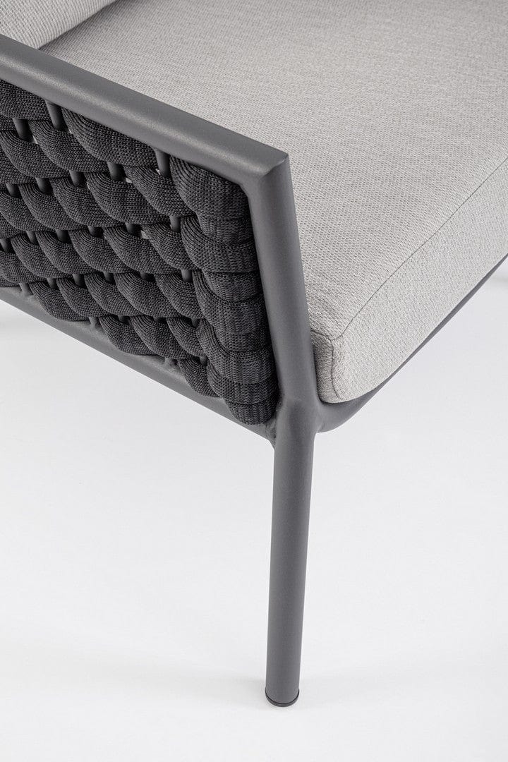 Bizzotto Poltrona da giardino Everly Grigio