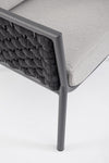 Bizzotto Poltrona da giardino Everly Grigio