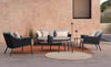 Bizzotto Poltrona da giardino Everly Grigio