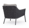 Bizzotto Poltrona da giardino Everly Grigio