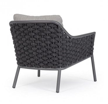 Bizzotto Poltrona da giardino Everly Grigio