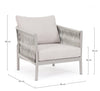 Bizzotto Poltrona da giardino Florencia Moon Grigio
