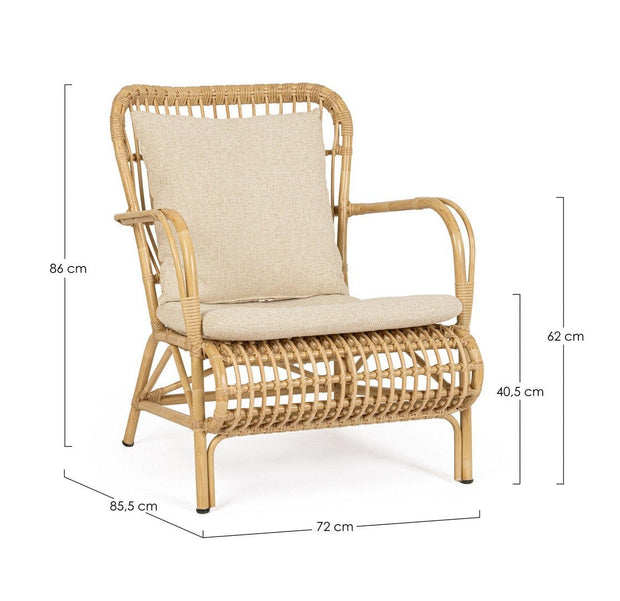 Bizzotto Poltrona da giardino Florisel Beige