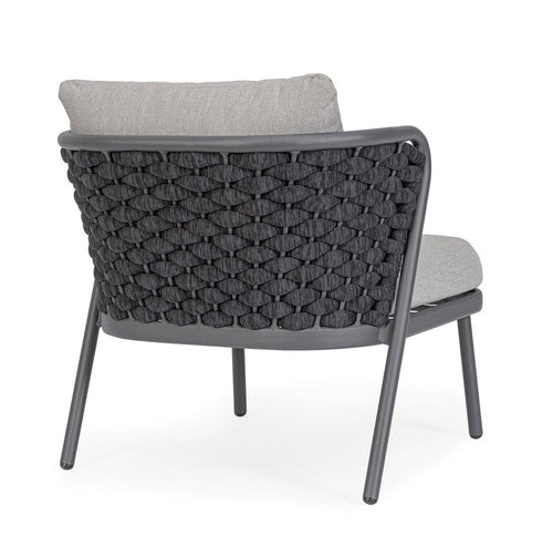 Bizzotto Poltrona da giardino Harlow Grigio