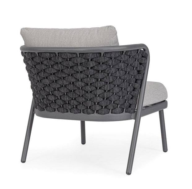 Bizzotto Poltrona da giardino Harlow Grigio