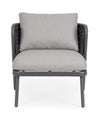 Bizzotto Poltrona da giardino Harlow Grigio