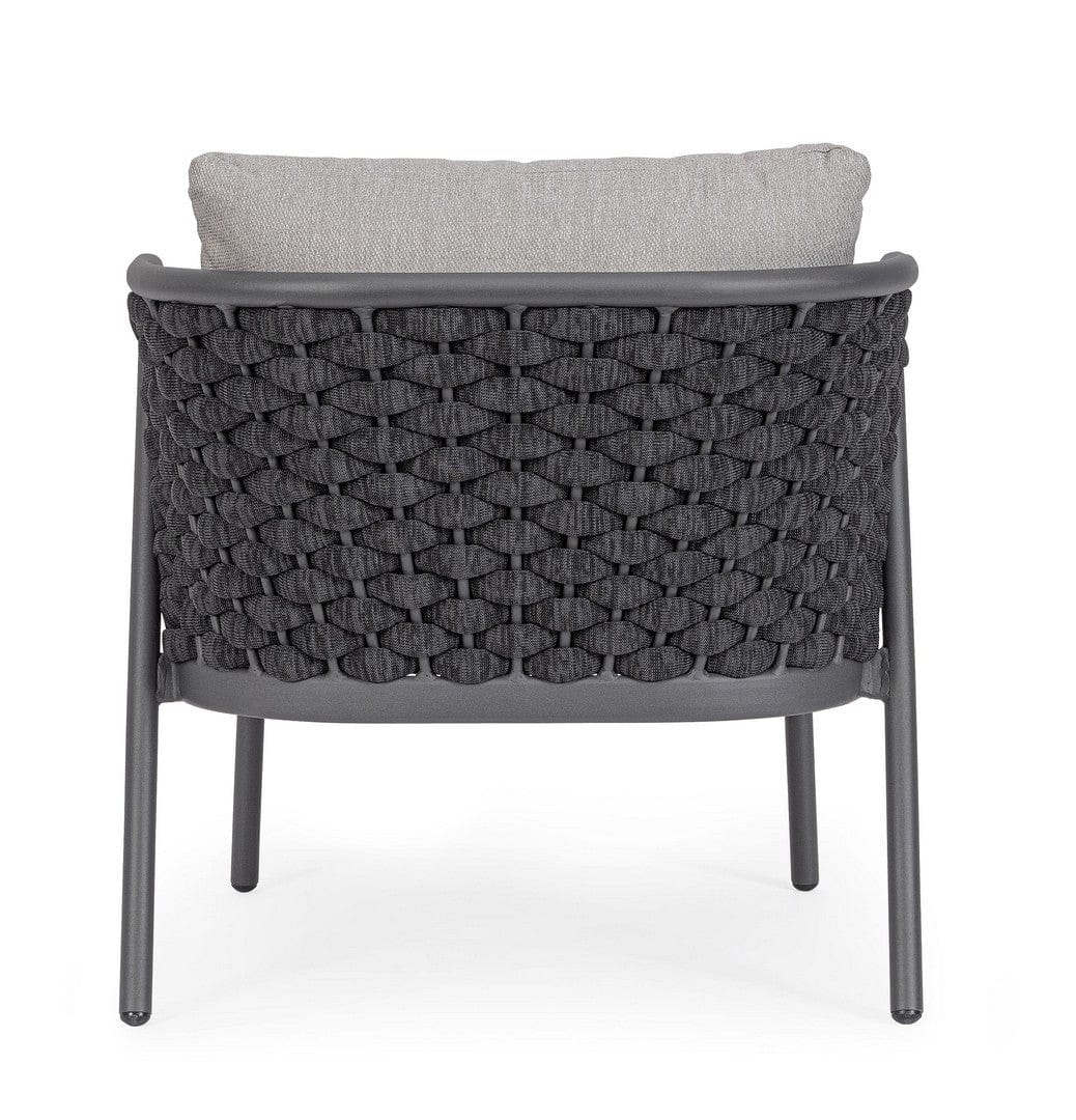 Bizzotto Poltrona da giardino Harlow Grigio