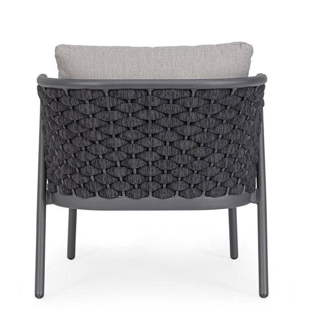 Bizzotto Poltrona da giardino Harlow Grigio