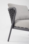 Bizzotto Poltrona da giardino Harlow Grigio