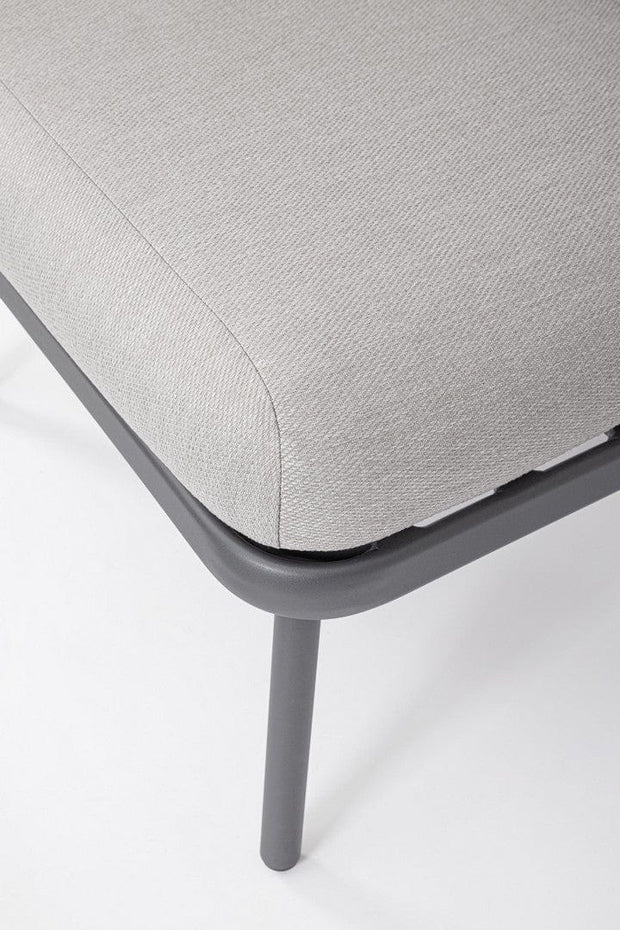 Bizzotto Poltrona da giardino Harlow Grigio