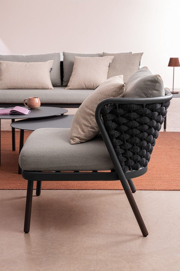 Bizzotto Poltrona da giardino Harlow Grigio