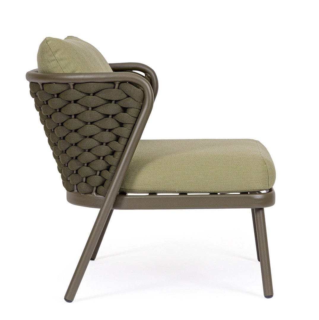 Bizzotto Poltrona da giardino Harlow Verde