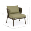 Bizzotto Poltrona da giardino Harlow Verde
