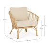 Bizzotto Poltrona da giardino Mabel Beige