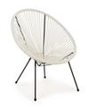 Bizzotto Poltrona da giardino Parker Bianco