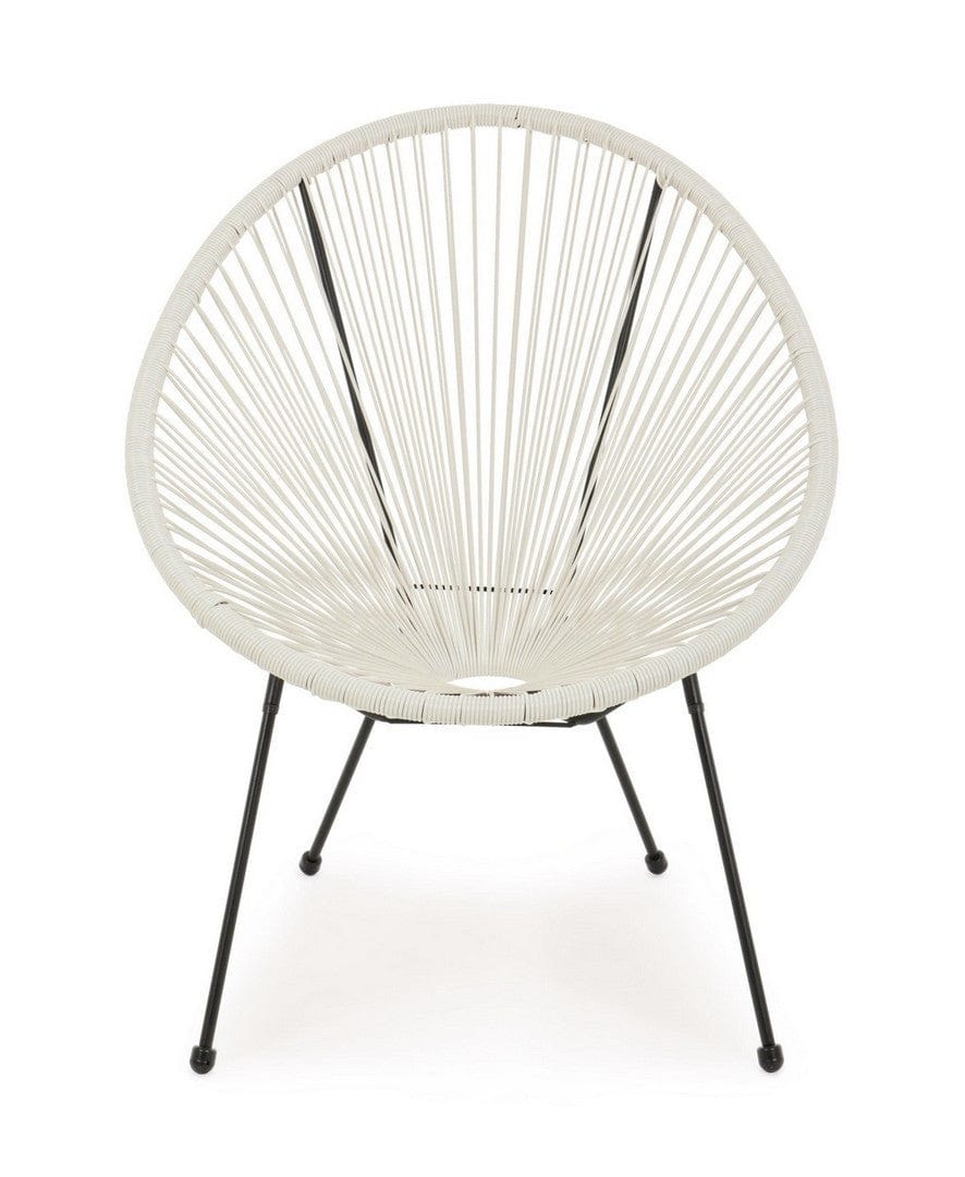 Bizzotto Poltrona da giardino Parker Bianco