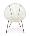 Bizzotto Poltrona da giardino Parker Bianco