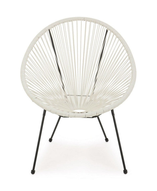 Bizzotto Poltrona da giardino Parker Bianco