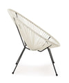Bizzotto Poltrona da giardino Parker Bianco