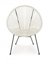 Bizzotto Poltrona da giardino Parker Bianco