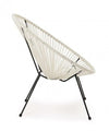 Bizzotto Poltrona da giardino Parker Bianco