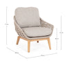 Bizzotto Poltrona da giardino Tamires Beige