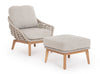 Bizzotto Poltrona da giardino Tamires Beige