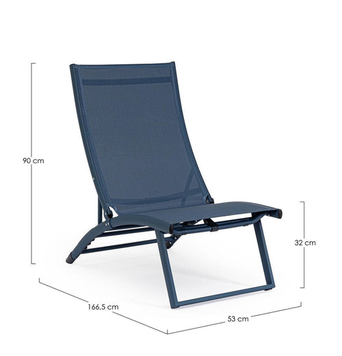 Bizzotto Poltrona da giardino Taylor Blu