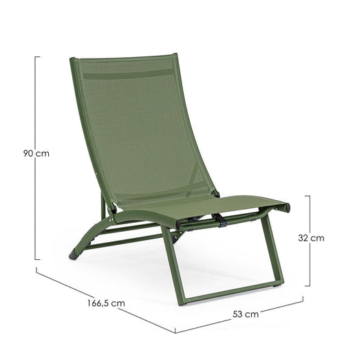 Bizzotto Poltrona da giardino Taylor Verde