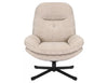 Signal Poltrona girevole in tessuto Harper Beige