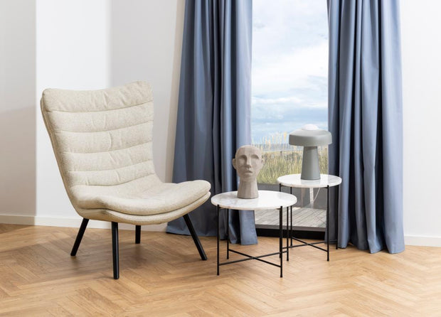Actona Poltrona in tessuto Grafton Crema