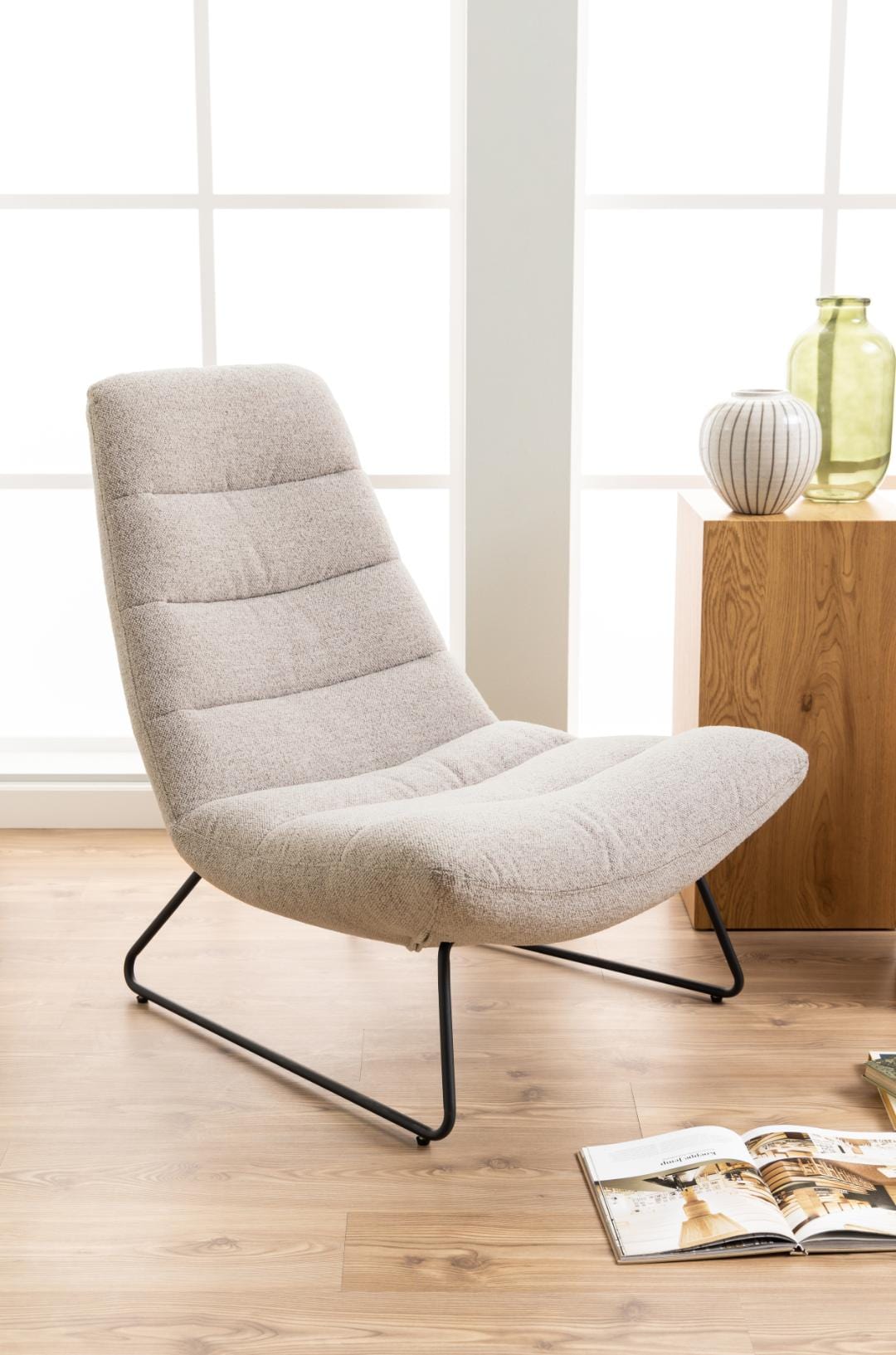 Actona Poltrona in tessuto Milford Beige