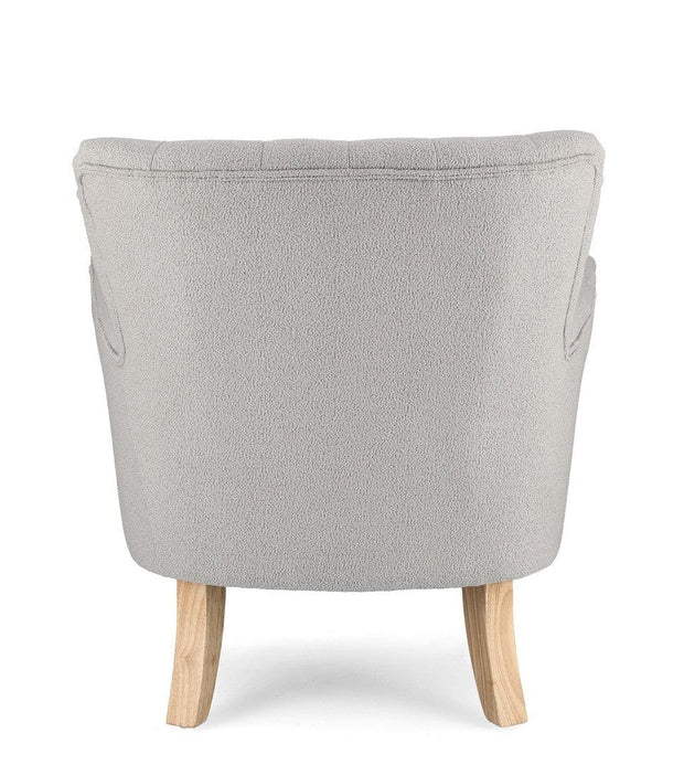 Bizzotto Poltrona in tessuto Orlins Grigio