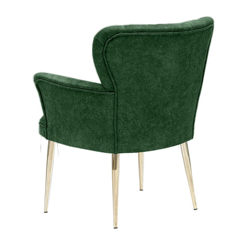 Poltrona in tessuto Paris Metal Verde (1)