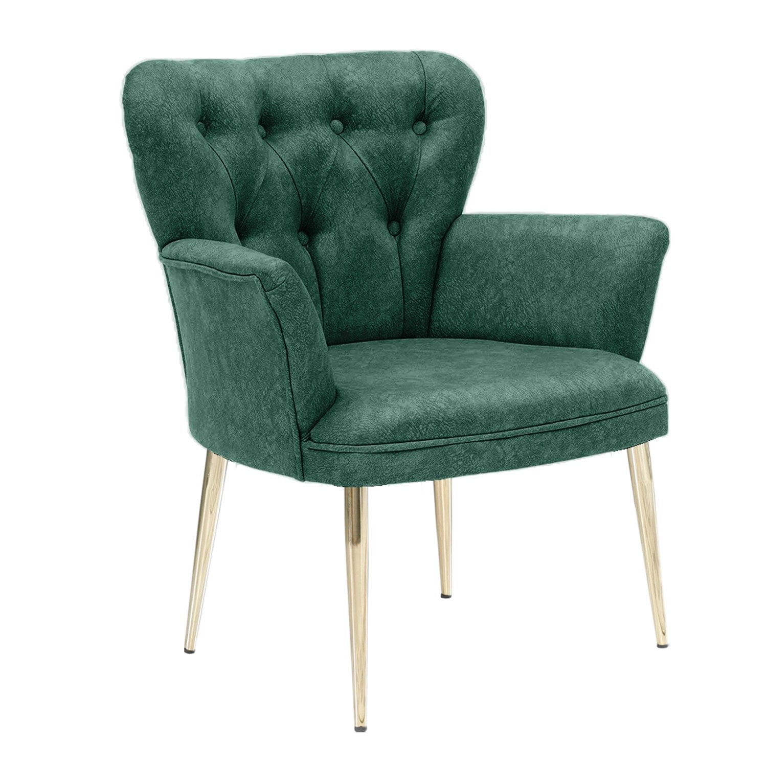 Poltrona in tessuto Paris Metal Verde