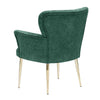 Poltrona in tessuto Paris Metal Verde (1)